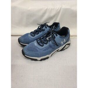 Womans UNDER ARMOUR  Glenrock Low Blue Grey Black Hiking Shoes Sz 8